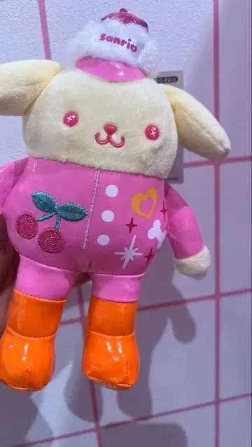 산리오 하라주쿠 한정판 마스코트 홀더 폼폼푸딩 롱 레그