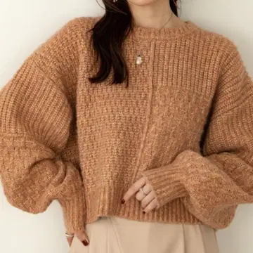 hinari 패치워크 디자인 MIX 니트