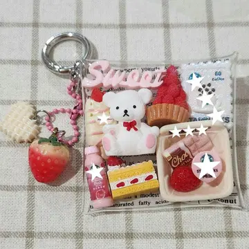 가챠 파우치 곰돌이 카페2