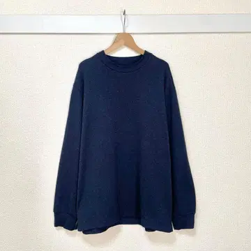 UNIQLO 맨투맨 XL 네이비 남성용 여성용 루즈 트레이닝복