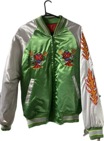 요코스카 도부이타 스카잔 레드 데빌 해병대 수베니어 자켓 일본제