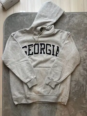 GEORGIA 로고 그레이 후드티