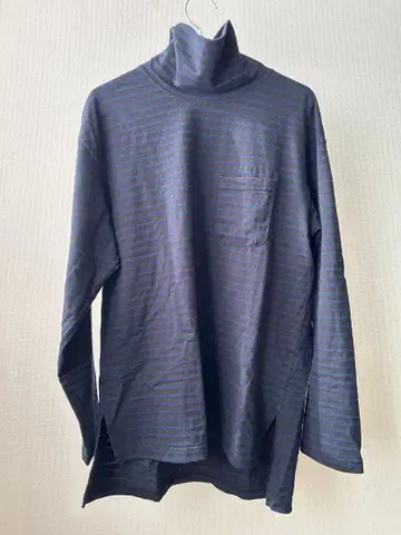 engineeredgarments pc stripe highneck T