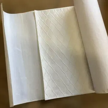 화이트 원단 옷감 오동나무 박스형