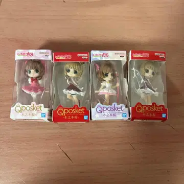 Qposket 카드캡터 사쿠라 3종 4체 세트