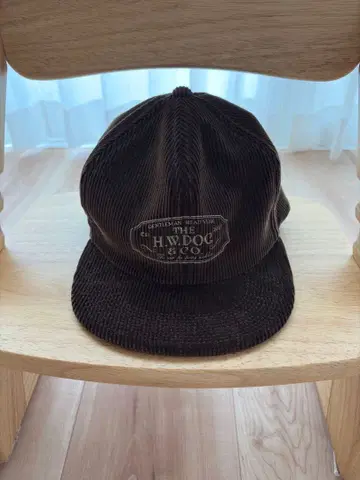 H.W.DOG & CO. 코듀로이 캡 브라운