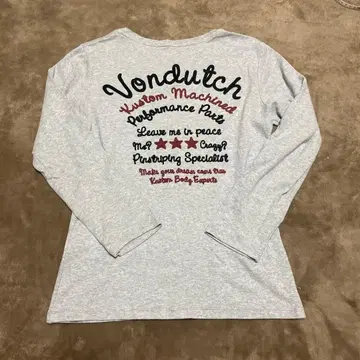 Von Dutch 긴팔 T셔츠 그레이