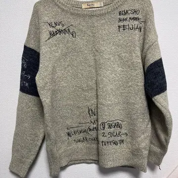 그래픽 프린트 스웨터