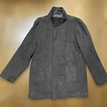 남성용 인조 모피 자켓 브라운