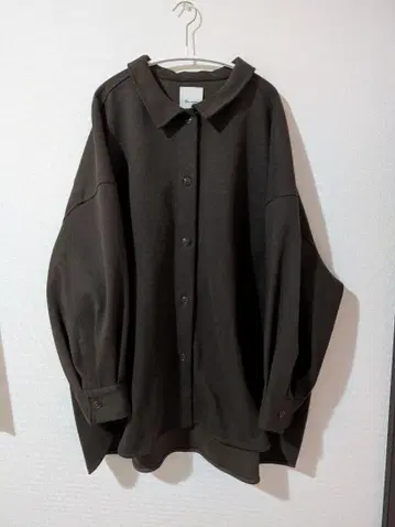 카라 부착 자켓 브라운