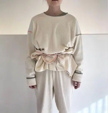 BASERANGE 베이스레인지 한정판 디자인 리브 티셔츠