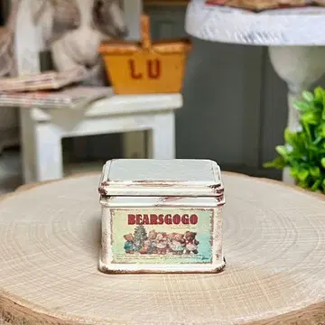 미니어처 주방 잡화 박스 곰돌이 크리스마스 인형의 집