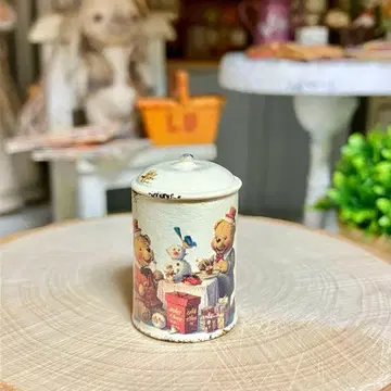 미니어처 주방 잡화 캐니스터 포트 곰돌이 크리스마스 인형의 집