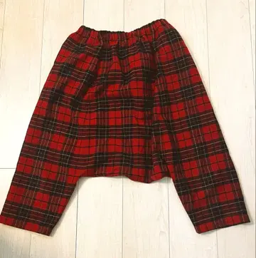 호보치 a. 오하시 아유미 체크 무늬 팬츠