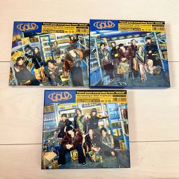 SixTONES 앨범 [ GOLD ] 3개 세트