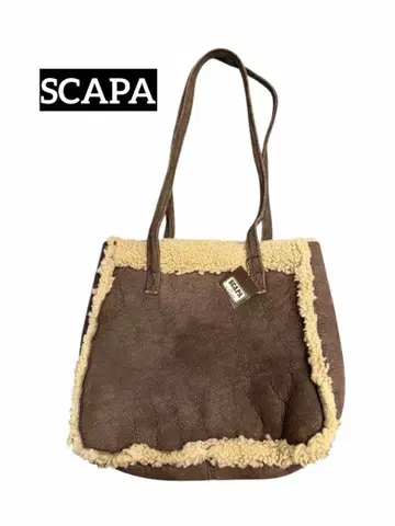 택 포함 SCAPA 양가죽 보아 백
