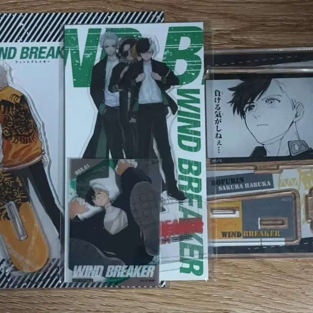 사진2장)윈브레 아크릴스탠드,캔뱃지(사쿠라,쵸지)