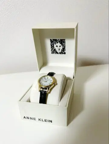 ANNE KLEIN 아날로그 시계 골드/블랙