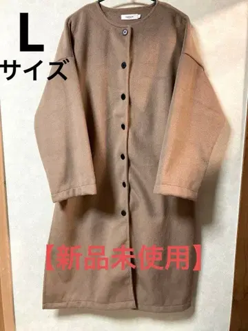 [ 미사용 새상품 ] FASHION 롱 코트 브라운 여성용