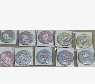 도라에몽 글리터 캔뱃지 10점