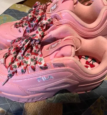 FILA 핑크 스니커즈 하트 26.5