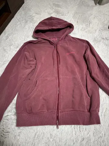 thisisneverthat 다크 핑크 풀 지퍼 후디