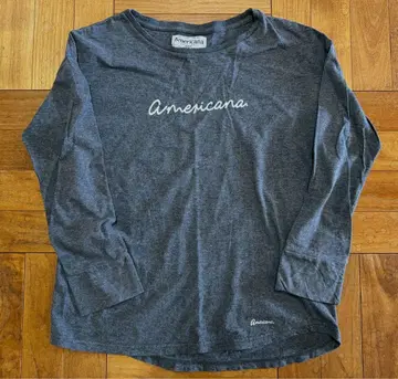 아메리카나 로고 7부 소매 티셔츠 새상품급