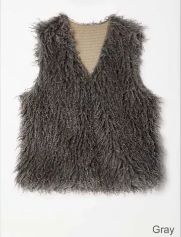 ANIECA 컬리 퍼 베스트