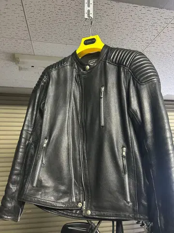 KADOYA 블랙 가죽 라이더 자켓 L 사이즈