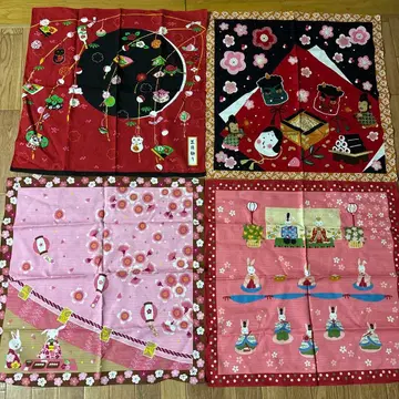 사계절 계절 태피스트리 작은 후로시키 토끼 10개 세트