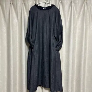 시즌리즈 블랙 데님 롱 원피스 새상품 시착만 한 상품