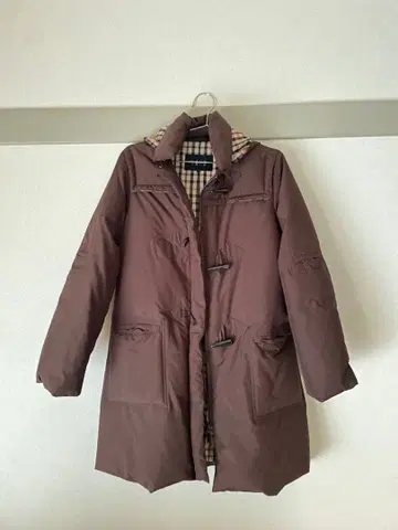 DAKS 브라운 다운 자켓 더플 코트 38