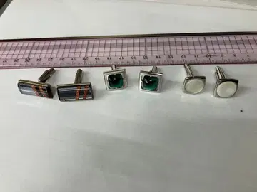 금속제 커프 링크스 3세트 클래식 타입