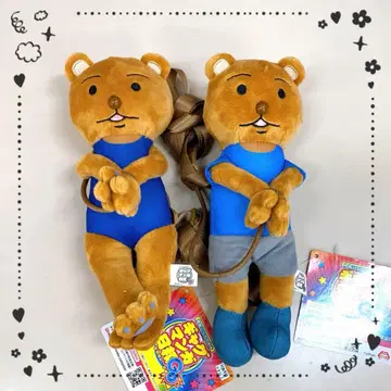 [택 포함] 개그 만화 비요리 쿠마키치 군 체포 미니백 전 2종 세트