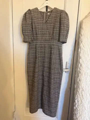 스타일난다 체크 무늬 반팔 원피스