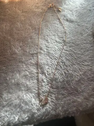 스와로브스키 스완 핑크 크리스탈 목걸이