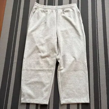 새상품급 UNIQLO C 맨투맨 와이드 팬츠 그레이 3XL 빅 사이즈