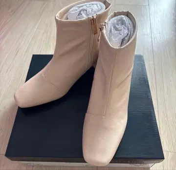 베이지 숏부츠 M