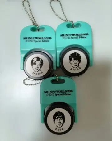 SHINee 스탬프 키링 온유 민호 태민 포토 카드