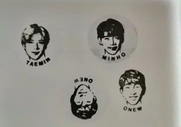 세일! SHINee 스탬프 키링 온유 민호 태민 포토 카드