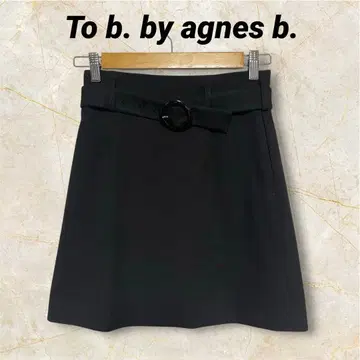 To b. by agnes b. 하이웨스트 미니 스커트 블랙 사이즈 0