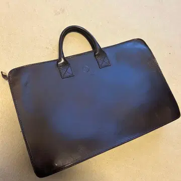 GLENROYAL 다크 브라운 가죽 비즈니스 백