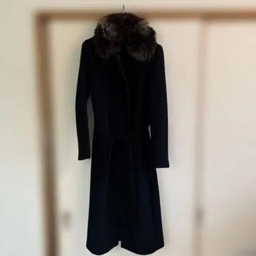 새상품급 유나이티드 애로우즈 SLITZ 퍼 포함 롱 코트 38