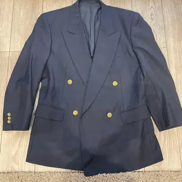 CAESAR 네이비 더블 브레스트 자켓