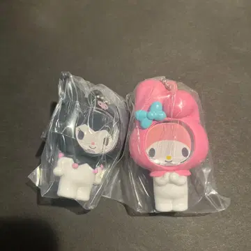 산리오 캐릭터즈 사진 프레임 마스코트 마이멜로디 쿠로미 세트