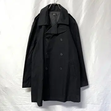 구형 택 루마니아산 A.P.C. 아페쎄 코튼 코트 L 블랙