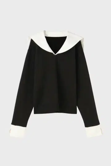 THE TOE 세일러 상의 블랙 S