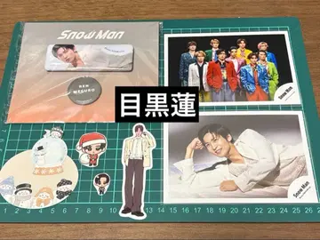 SnowMan 메구로 렌 캔뱃지 오프샷 스티커