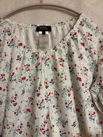 A.P.C. 아페쎄 꽃무늬 튜닉 코튼 100% 사이즈 S