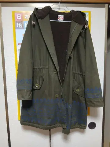 티티카카 titicaca 모즈 코트 밀리터리 카키 M 퍼